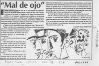 Mal de ojo  [artículo] Ramóm Díaz Eterovic.