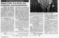 Miguel Littin, sus obras, sus proyectos, sus pensamientos  [artículo] José Miguel Catalán Martínez.