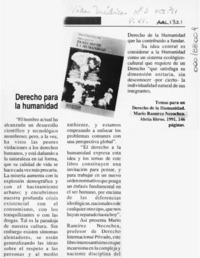 Derecho para la humanidad  [artículo]