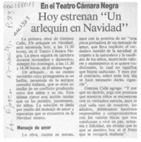 Hoy estrenan "Un arlequín en navidad"  [artículo]