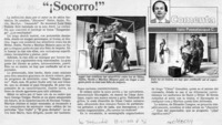 "Socorro!"  [artículo] Italo Passalacqua C.