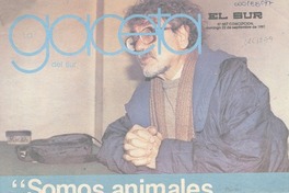 "Somos animales dependientes del amor"  [artículo] Marisol Rodríguez S.