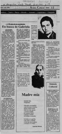 En busca de Gabriela  [artículo].