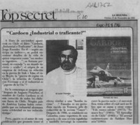 Cardoen, industrial o traficante?  [artículo].
