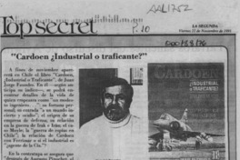 Cardoen, industrial o traficante?  [artículo].