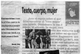 Texto, cuerpo, mujer