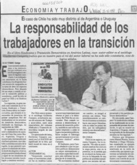 La responsabilidad de los trabajadores en la transición  [artículo] Silvia Yermani.