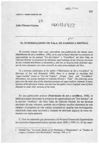 El superrealismo de Tala, de Gabriela Mistral  [artículo] Julio Piñones Lizama.