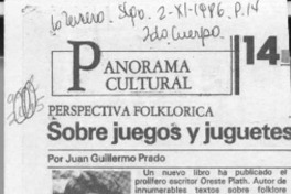 Sobre juegos y juguetes  [artículo] Juan Guillermo Prado.
