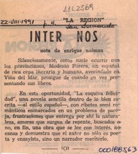 Inter Nos  [artículo] Enrique Neiman.