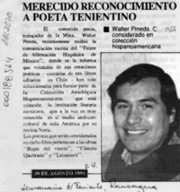 Merecido reconocimiento a poeta tenientino  [artículo].