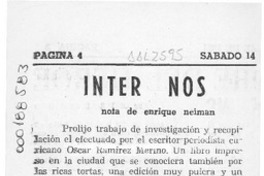 Inter Nos  [artículo] Enrique Neiman.