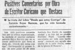 Positivos comentarios por obra de escritor curicano que destaca  [artículo].