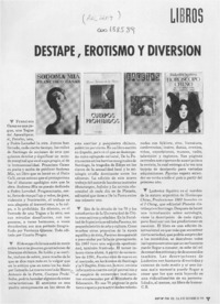 Destape, erotismo y diversión  [artículo] C. R.
