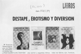 Destape, erotismo y diversión  [artículo] C. R.