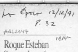 Roque Esteban Scarpa donará archivo a la Biblioteca  [artículo].