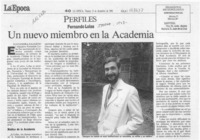 Un nuevo miembro en la academia  [artículo] Alejandra Gajardo.