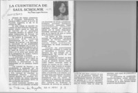 La cuentística de Saúl Schkolnik  [artículo] Irma Lagos Herrera.