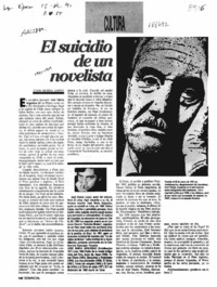 El suicidio de un novelista  [artículo] Juan Ochoa López.