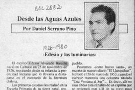 Edesio y las luminarias  [artículo] Daniel Serrano Pino.
