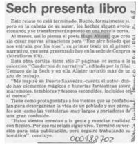 Sech presenta libro  [artículo].
