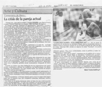 La crisis de la pareja actual  [artículo] Mario Tomás Schilling.