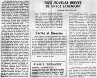 Tres novelas breves de Bryce Echenique