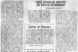 Tres novelas breves de Bryce Echenique