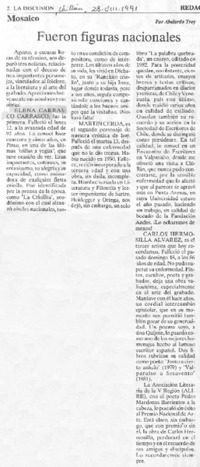 Fueron figuras nacionales