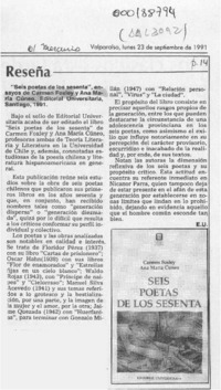 Reseña  [artículo] E. U.