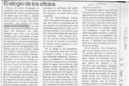 El elogio de los oficios