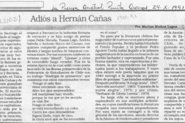 Adiós a Hernán Cañas  [artículo] Marino Muñoz Lagos.