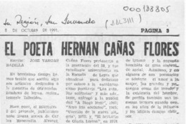 El poeta Hernán Cañas Flores  [artículo] José Vargas Badilla.