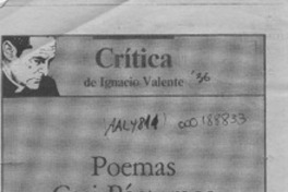 Poemas casi póstumos de Neruda