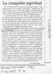La Conquista espiritual  [artículo] Juan Gana.