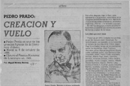 Creación y vuelo  [artículo] Miguel Moreno Monroy.