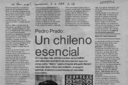 Un Chileno esencial  [artículo].