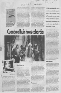 Cuando el huir no es cobardía