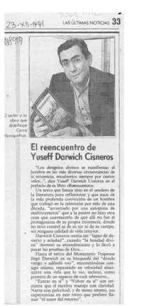 El Reencuentro de Yuseff Darwich Cisneros  [artículo].