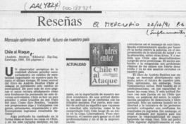 Chile al ataque  [artículo] Felipe Larraín B.