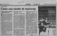 Como una novela de espionaje  [artículo] Filebo.