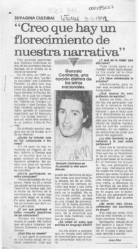 "Creo que hay un florecimiento de nuestra narrativa"  [artículo] Jorge Silva.