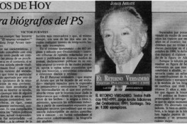 Para biógrafos del PS