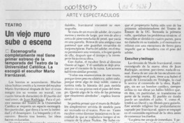 Un viejo muro sube a escena  [artículo] M. E. M.