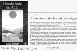 Libro vicencial sobre cultura indígena  [artículo].