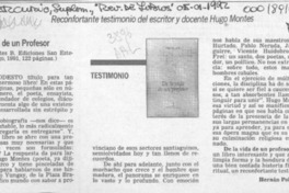 De la vida de un profesor  [artículo] Hernán Poblete Varas.