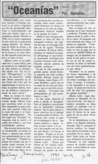 "Oceanías"  [artículo] Romumar.
