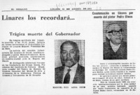 Linares los recordará --  [artículo].
