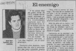 El enemigo  [artículo] José Sanfuentes.