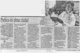 Poética en plena ciudad  [artículo] María Eugenia Meza.